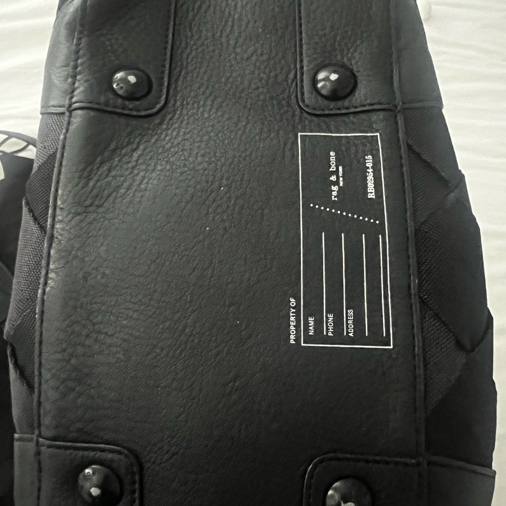 Rag & Bone zip handbag with removable shoulder strap - Picture 4 of 7